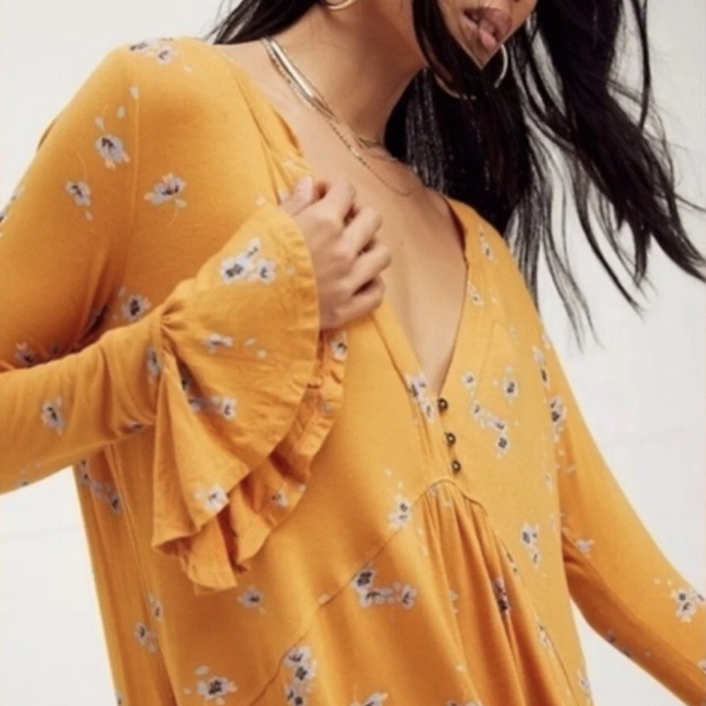 NWT Free People Olivia Printed Tunic Size Medium